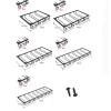 5 slots Wine Glass Rack, Stemware Holder, Wine Glasses Storage Hanger Metal glass cup Organizer, for Cabinet Kitchen Bar view 2