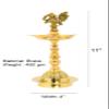 Brass Kuthu Vilakku/ Peacock samai Diya Traditional and Elegant Looking Lamp for Interiors, Pooja and Giftings Size 11" Inch by Indian Collectible view 3