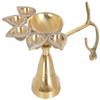 Brass Panch Aarti Lamp/Pancharti Diya Oil Lamp/Panch aarti Jyoti Puja Diya for Diwali-Pack of 1 (4 INCH) by Indian Collectible view 1