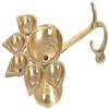 Brass Panch Aarti Lamp/Pancharti Diya Oil Lamp/Panch aarti Jyoti Puja Diya for Diwali-Pack of 1 (4 INCH) by Indian Collectible view 3