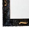 Glam Framed White Fabric Bulletin Board Handcrafted (24x30, Jet Black) view 2
