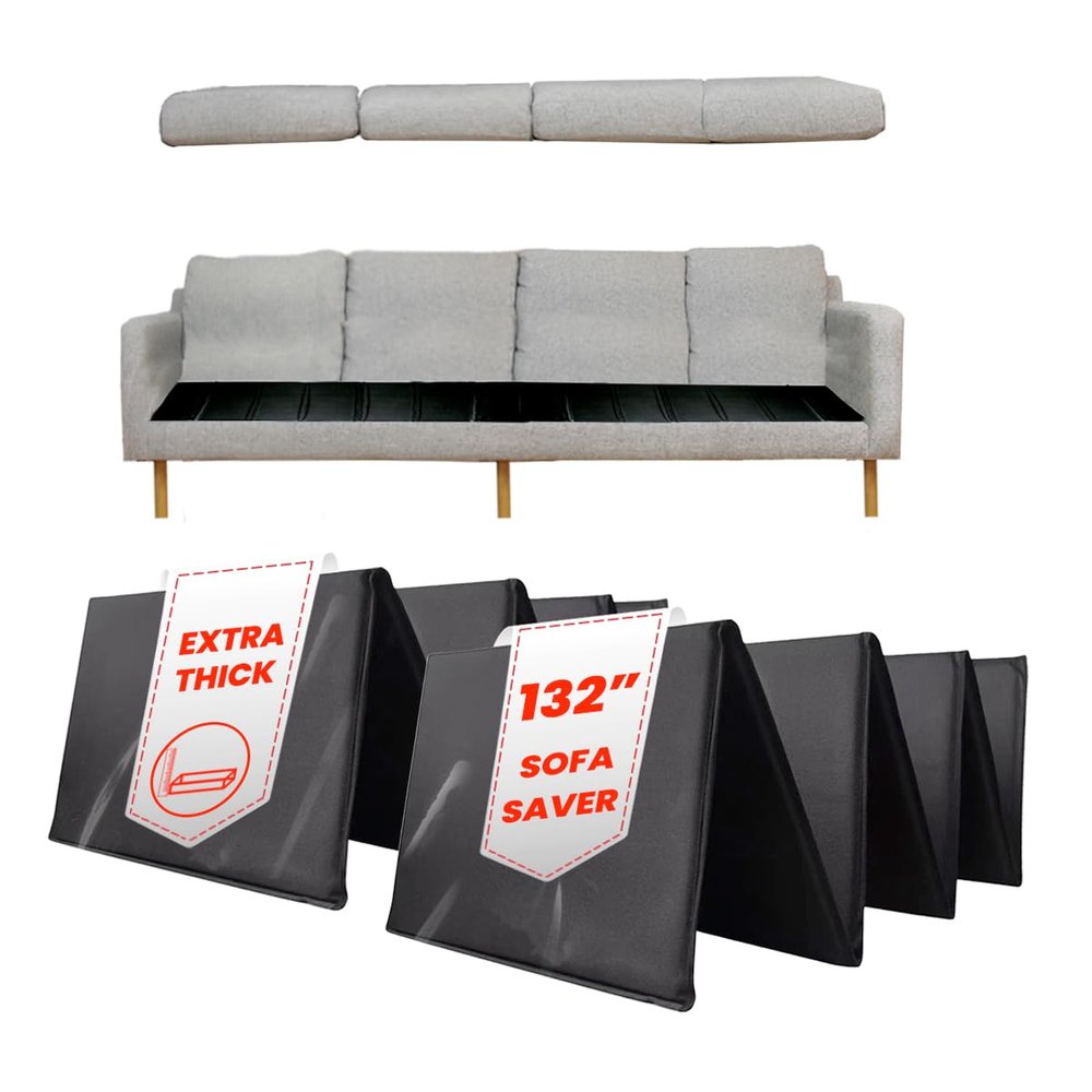LAMINET Deluxe Extra Thick Sagging Furniture Cushion Support Insert- Seat Saver| New and Improved| Extend The Life of Your Extra Large Sofa| 60% Thicker - Extra Large Sofa-Up to 132" Wide