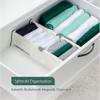 Adjustable Drawer Dividers [Set of 5] Adjustable Length 11" - 17" Drawer Organizers, Locks in Place, Easy-Assemble, Secured, Foam Ends, for Bedroom, Bathroom, Kitchen/Office Organization & Storage view 3