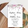 Personalized Wedding Invitation with Envelopes - Florals Roses Romantic view 2
