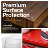 ExactMade - Clear Table Protector, USA Made, Safe, 15.75 x 21.5 Inch (2 Count), 2mm Thick Pebble Textured Vinyl, Plastic Clear Table Pad for Makeup Table, Table Cover for Bedroom Dresser view 2