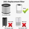 FMDZFL 2801 Air Filter Replacement Bundle Compatible with Bissell MyAir Personal Purifier Models # 2780A, 2780P, 2780B, 27809, 3329 (Pack of 4) view 2