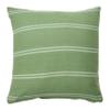 20" Square Interwoven Double-Striped Cotton Pillow Cover view 1