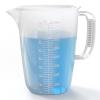 1 Gallon Measuring Pitcher-Convenient Conversion Chart,134oz Extra Large Plastic Measuring Cup-Strong Food Grade Material,Graduated Mixing Pitcher Great for Lawn,Pool Chemicals, Motor Oil and Fluids view 1