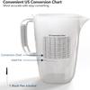 1 Gallon Measuring Pitcher-Convenient Conversion Chart,134oz Extra Large Plastic Measuring Cup-Strong Food Grade Material,Graduated Mixing Pitcher Great for Lawn,Pool Chemicals, Motor Oil and Fluids view 3