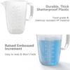 1 Gallon Measuring Pitcher-Convenient Conversion Chart,134oz Extra Large Plastic Measuring Cup-Strong Food Grade Material,Graduated Mixing Pitcher Great for Lawn,Pool Chemicals, Motor Oil and Fluids view 4