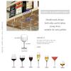 BOCbco Wine Rack Bar Restaurant Wine Bottle Racks Ceiling Hanging Holder Wall-Mounted Metal Gold Stemware and Wine Bottle Storage Shelf - Adjustable Height/140 * 25 * 21Cm view 4