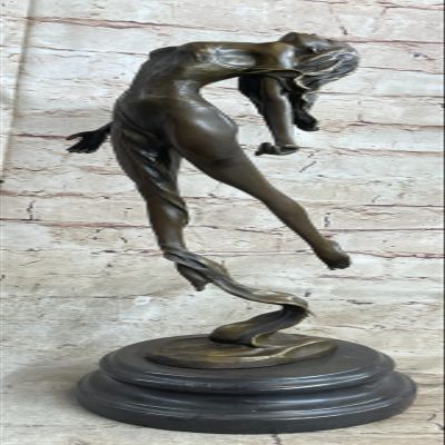 EUROPEAN BRONZE Dancer Gymnast Pure Bronze Figure Statue Decorative HOT CAST Figurine Home Gift