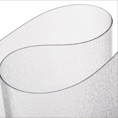 ExactMade - Clear Table Protector, USA Made, Safe, 22 x 60 Inch, 2mm Thick Pebble Textured Vinyl, Clear Round Table Cover for End Table, Desk Cover Mat for Desk Top