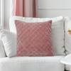 20" Square Quilted Velvet Pillow Cover view 1