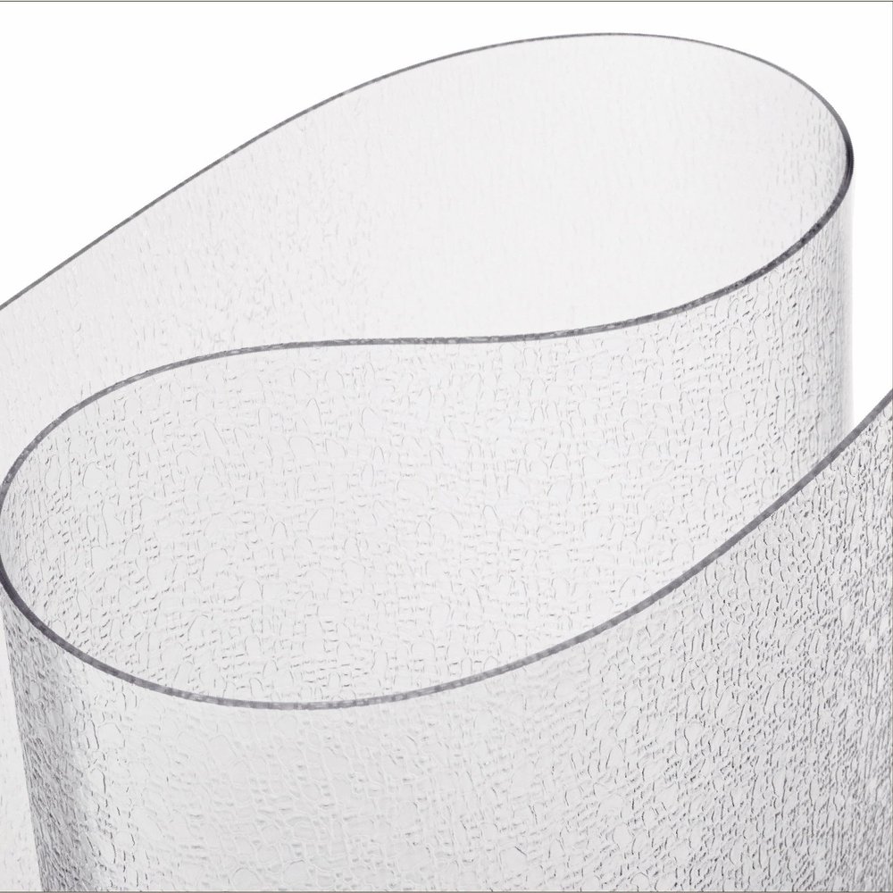 ExactMade - Clear Table Protector, USA Made, Safe, 17 x 42 Inch, 2mm Thick Pebble Textured Vinyl, Clear Table Mat for Bedroom Dresser, Table Cover Protector for TV Stand
