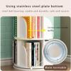 Children's Rotating Bookcase Bedroom Bedside Shelf Floor-Standing Simple Children's Picture Book Stand (Color : Yellow, Size : 50.5 * 128cm) view 4