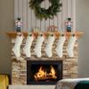 Kunyida Christmas Stockings Bulk 20 Inch Ivory Knit Xmas Stockings for Family Christmas Decoration, 6 Pack view 3