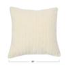 20" Square Quilted Velvet Pillow Cover with Channel Stitch view 3