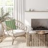 20" Square Interwoven Stripe Cotton Pillow Cover view 2