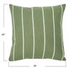 20" Square Interwoven Stripe Cotton Pillow Cover view 3