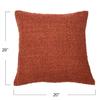 20" Square Boucle Cotton Pillow Cover view 3