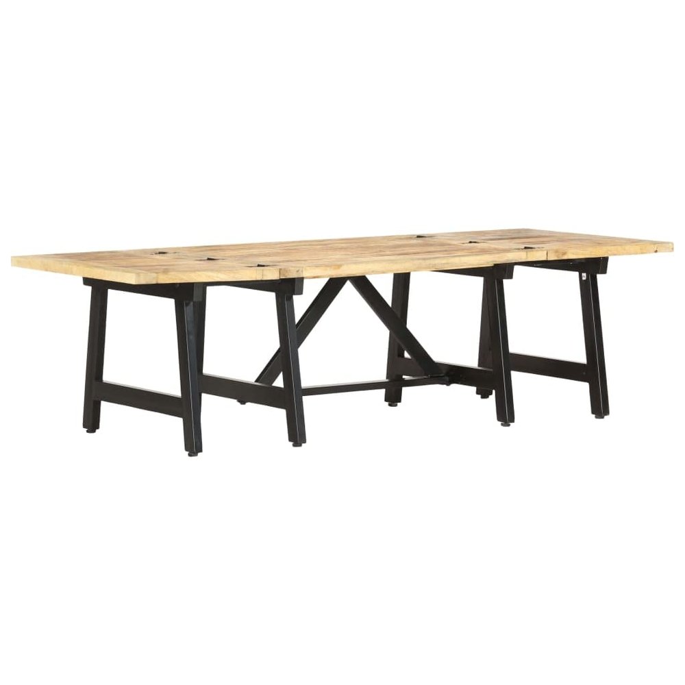 CHARMMA Extendable Table,Wooden Farmhouse Dining Table, Folding and Expandable Dining Table,Coffee Table Converts to Dining Dable for Kitchen,Living Room,Dinning Room,Solid Mango Wood,63"x27.6"x17.7"