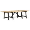 CHARMMA Extendable Table,Wooden Farmhouse Dining Table, Folding and Expandable Dining Table,Coffee Table Converts to Dining Dable for Kitchen,Living Room,Dinning Room,Solid Mango Wood,63"x27.6"x17.7" view 1