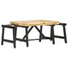 CHARMMA Extendable Table,Wooden Farmhouse Dining Table, Folding and Expandable Dining Table,Coffee Table Converts to Dining Dable for Kitchen,Living Room,Dinning Room,Solid Mango Wood,63"x27.6"x17.7" view 3