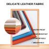 Leather Reading Pillow Bed Wedge Reading Cushion Lumbar Support Backrest Large Cushion with Removable Cover for Dorm Room Headboard Daybed Bench,A,with headboard 78.7"/200cm view 2