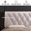 Leather Reading Pillow Bed Wedge Reading Cushion Lumbar Support Backrest Large Cushion with Removable Cover for Dorm Room Headboard Daybed Bench,A,with headboard 78.7"/200cm view 3