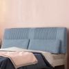 Headboard Slipcovers Reading Bed Rest Pillow Fleece Headboard Cushion Large Bolster Cushion Backrest Wedge Pillow for Dorm Room Daybed Full Size,A,with headboard 59"/150cm view 1