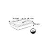 keeeper Storage Box with Lid and Sliding Closure, 7 l, Transparent, Crystal Grey view 2