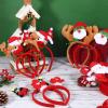 Zhehao 36 Pcs Christmas Headbands Bulk Santa Reindeer Antlers Snowman Santa Hat Headbands for Adults and Cute Xmas Holiday Costume Headwear Accessories Christmas Party Favors view 4