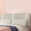 Headboard Slipcovers Reading Bed Rest Pillow Fleece Headboard Cushion Large Bolster Cushion Backrest Wedge Pillow for Dorm Room Daybed Full Size,B,with headboard 78.7"/200cm view 1