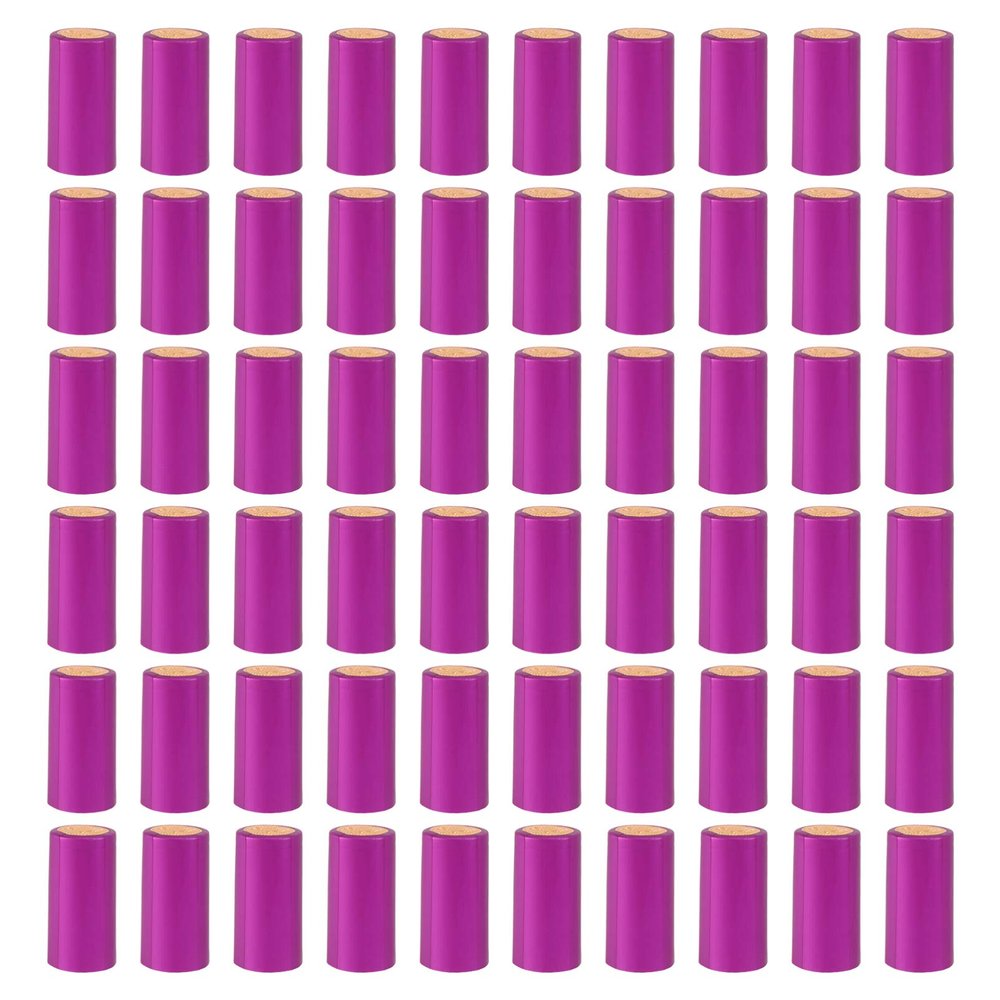 100pcs Wine Bottle Caps Heat Shrink Capsules PVC Shrink Wrap Sealing Caps Wine Bottles Home Use