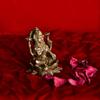Antique Finish Brass Laxmi Ganesha on Lotus by Indian Collectible view 3