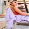 Arconiz Turkish Beach Towels 4 Pack Oversized 71x39 - Sand Free Quick Dry Pool Towels Set Aqua Purple Premium Cotton Lightweight Beach Essentials Bulk Travel Towels Adults Swimming Vacation Camping view 2