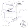 360 Degree Swivel Chair Teddy Fabric Modern Bucket Chair with Black Powder Coated Metal Ring for Living Room, Bedroom (Red) view 2