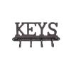 YQBUER Key Holder for Wall Wrought Iron Rack Key Coat Storage Rack Crafts Jewelry Home Storage Rack Living Room Bedroom Decoration view 4
