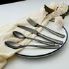 Hammered Silverware Set 16 Piece Rose Gold Flatware Set for 4 18/10 Stainless Steel Kitchen Cutlery Utensil Include Knife Fork Spoon Teaspoon view 2