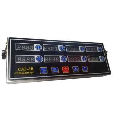 8 Channels Digital Kitchen Timer, Adjustable Stainless Steel Timer with Loud Alarm for Restaurant, Clock Reminder on Multiple Events