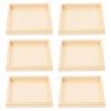 LIFKOME Kids Puzzles 18PCS Unfinished Small Wood Serving Tray for Crafts Projects, Unfinished Wooden Panel Boards for Painting Arts 9/16 Tray 3D Puzzle Tray for Kids Toy Storing Blank Puzzle view 2