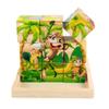 LIFKOME Kids Puzzles 18PCS Unfinished Small Wood Serving Tray for Crafts Projects, Unfinished Wooden Panel Boards for Painting Arts 9/16 Tray 3D Puzzle Tray for Kids Toy Storing Blank Puzzle view 4
