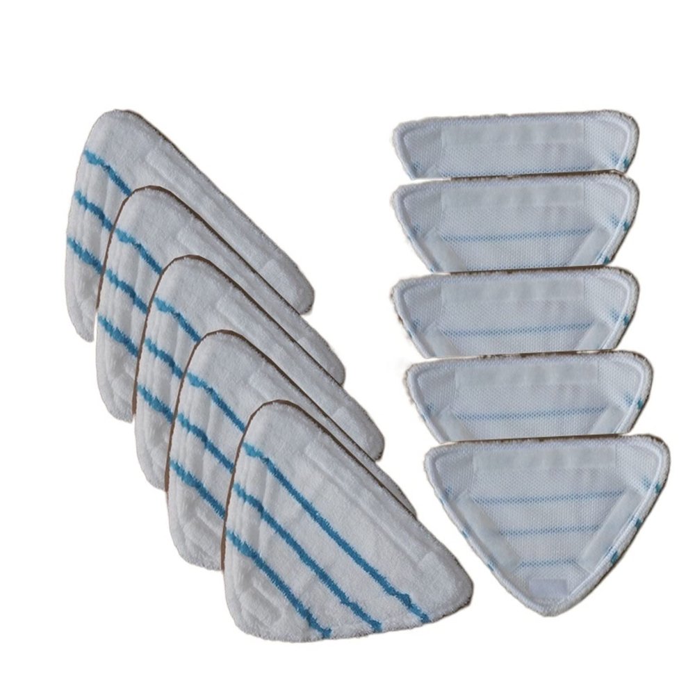 LANGshaw 10PCS Steam Cleaner Mop Pads Replacement Compatible for H20 Series Microfiber Triangle Cloths Steam Mop Accessories Parts Leisurely