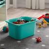 TROFAST Storage Box, Turquoise, 16 x11 x9 " Stackable Open Containers/Bins for TROFAST Frames Pack of 2 view 3