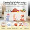 Zebra Baby Toy Storage Organizer for Kids and Toddlers, 40" x 13.5" x 16.5" - Large Collapsible Toy Chest for Living Room - Box, Bin, Organizer for Boys and Girls, Extra Big view 2