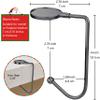 Komotu Christmas Stocking Holders for Mantle, Upgrade Non-Slip Safety Mantel Hooks Hanger Grip Fireplace Hang Hook for Christmas Halloween Party Decoration(Gun Black,6) view 3