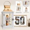 50th Anniversary Wedding Gifts for Couple Parents 50th Wedding Anniversary Lantern for Him Her Huband Wife - Husband and Wife Hugging Figurine Lantern view 2