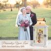50th Anniversary Wedding Gifts for Couple Parents 50th Wedding Anniversary Lantern for Him Her Huband Wife - Husband and Wife Hugging Figurine Lantern view 3