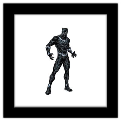 Trends International Gallery Pops Marvel Comics Avengers - Black Panther Wall Art Wall Poster, 12" x 12", Black Framed Version